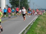 Half way point of the Five at the Fort. (5K run/walk at Fort Loramie)