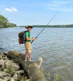 My fishing buddy, AJ