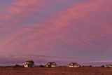 Sunset over Fort Pickens (1920s base officer quarters)