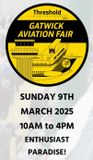 Gatwick Aviation Enthusiasts Collectables Fair 2025 - Flyer