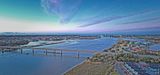 Twilight over the estuary