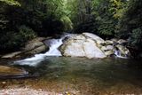 Cascades on Bullhead at Stone Mountain NC.