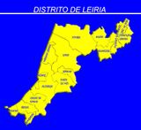 Distrito de Leiria (3506 km2; 458 679 h - 131 h/km2) 