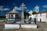 O Cruzeiro, o Coreto e a Igreja