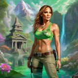 Jennifer Lopez as Tombraider in the Jungle 3.jpg