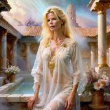 Claudia Schiffer in tunic in a Roman Bathhouse 1.jpg
