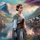 Emma Watson in a Viking dress in a Viking fantasy world 1.jpg