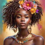 Young Sensual African Women with brown Hair, Portret 4.jpg