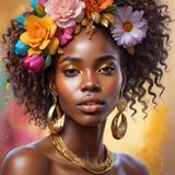 Young Sensual African Women with brown Hair, Portret 3.jpg