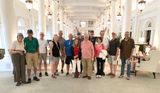 After lunch at the Omni Homestead Resort in Hot Springs, VA. A fellow guest kindly took this photo of our group. (3131)