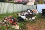 Renovation waste awaiting a skip bin in 2459 Coffs Harbour NSW