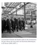 De Gaulle  Lacq en 1959