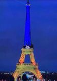 La Tour Eiffel aux couleurs de lUkraine