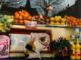 A la campagne on nest pas trop regardant (vitrine de lpicerie Labastarde)
