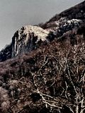 Rocher Blanc : il merge tel un bloc homogne et lourd - Visite du 8 juillet 1961