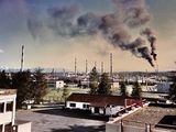 Panorama de Lacq depuis le Centre de Recherches
