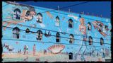 VENICE BEACH ROLLER SKATER GIRL MURAL