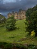 Alnwick castle, river view.