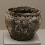 Andronovo culture, vase with finger print decoration