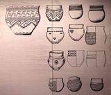 Andronovo culture vases decorations