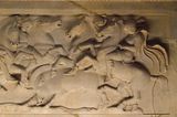 Istanbul Archaeological Museum Lycian sarcophagus Long side with boar hunt 2958.jpg