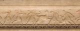 Istanbul Archaeological Museum Sarcophagus of the mourning women border with hunt on one long side 4067b.jpg