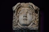 Istanbul Archaeology Museum Console with Menduse Roman Period Aphrodisias 3673.jpg