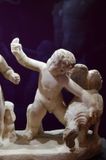 Istanbul Archaeology Museum Erotes in cock-fight 2nd C CE 4344.jpg