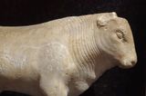 Istanbul Archaeology Museum Statue of a bull, Marble, Mid 6th C BCE Miletus 3548.jpg