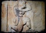 Istanbul Archaeology Museum Statue of Herakles shooting arrows, Marble, 500-490 BCE Thesos (Greece) 3558.jpg
