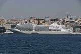 Galataport with Silver Moon cruise ship 6699.jpg