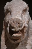 Urfa museum Gbeklitepe Painted boar statue Neolithic Age from Building D in 2024 7328.jpg