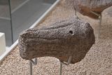 Urfa museum Karahantepe Head of leopard Neolithic age in 2024 7306.jpg