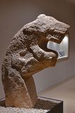 Urfa museum Karahantepe Human statue with leopard on back Neolithic Age in 2024 7377.jpg