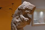 Urfa museum Karahantepe Human statue with leopard on back Neolithic Age in 2024 7378.jpg
