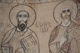 Akdamar Church fresco Scene with Fresco with Saints on right round wall at altar in Akdamar Church 4254.jpg