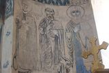 Akdamar Church fresco Scene with Saints on left round wall at altar 4199.jpg