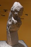 Urfa museum Karahantepe Human statue with leopard on back Neolithic Age in 2025 9302.jpg