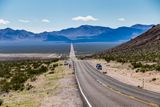 Hwy 374 from Beatty, Nevada crossing the Amargosa Desert