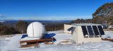 Observatory in the snow