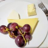 Cheese and grapes