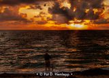 Sunrise, fisherman
