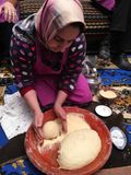 Balling up the dough - Moroc-i0394
