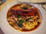 09 01 Sausage, white beans and kale on polenta i0116