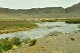 04 02 A village, a number of orchards, and some shallow pools in the river. Moroc-4164
