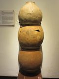 Ancient pots buried under the urinals  full of charcoal and pebbles, to filter the urine