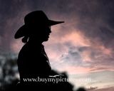 Cowgirl sunset...