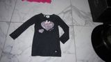 104 LE CHIC jurk bling blauw met roze hart 20,00