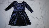 98-104 VELOURS jurk bauw 17,50
