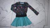 104 B NOSY jurk met groene skai rok 17,00